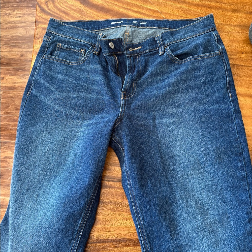 Old Navy Blue Straight Leg Denim Jeans